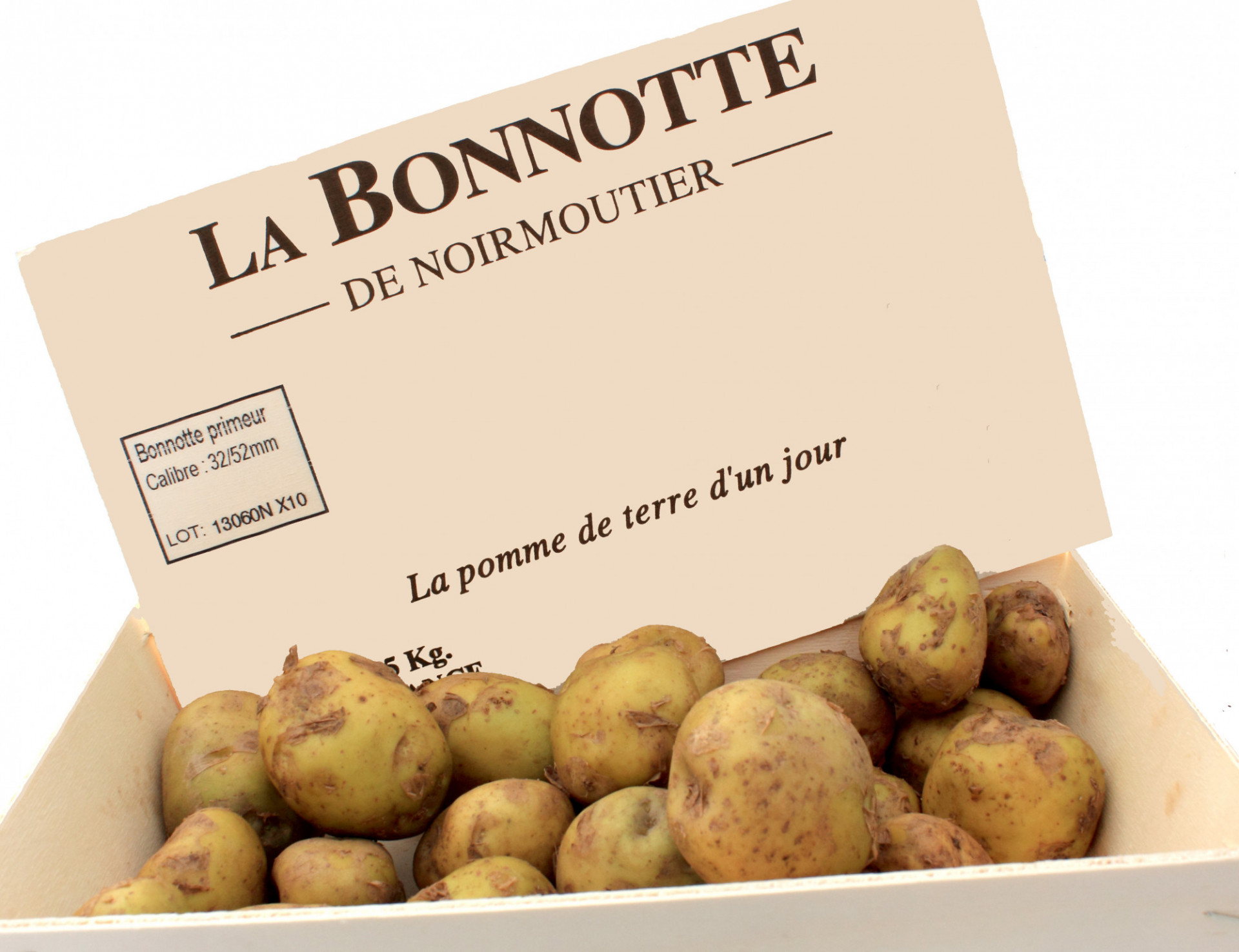 Pomme de Terre nouvelle « Bonnotte » de Noirmoutier en  bourriche